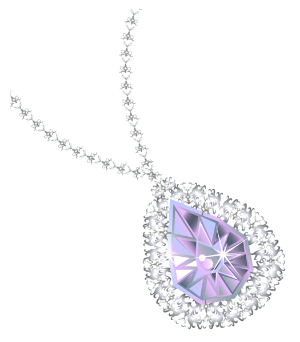 a saphire and diamond necklace